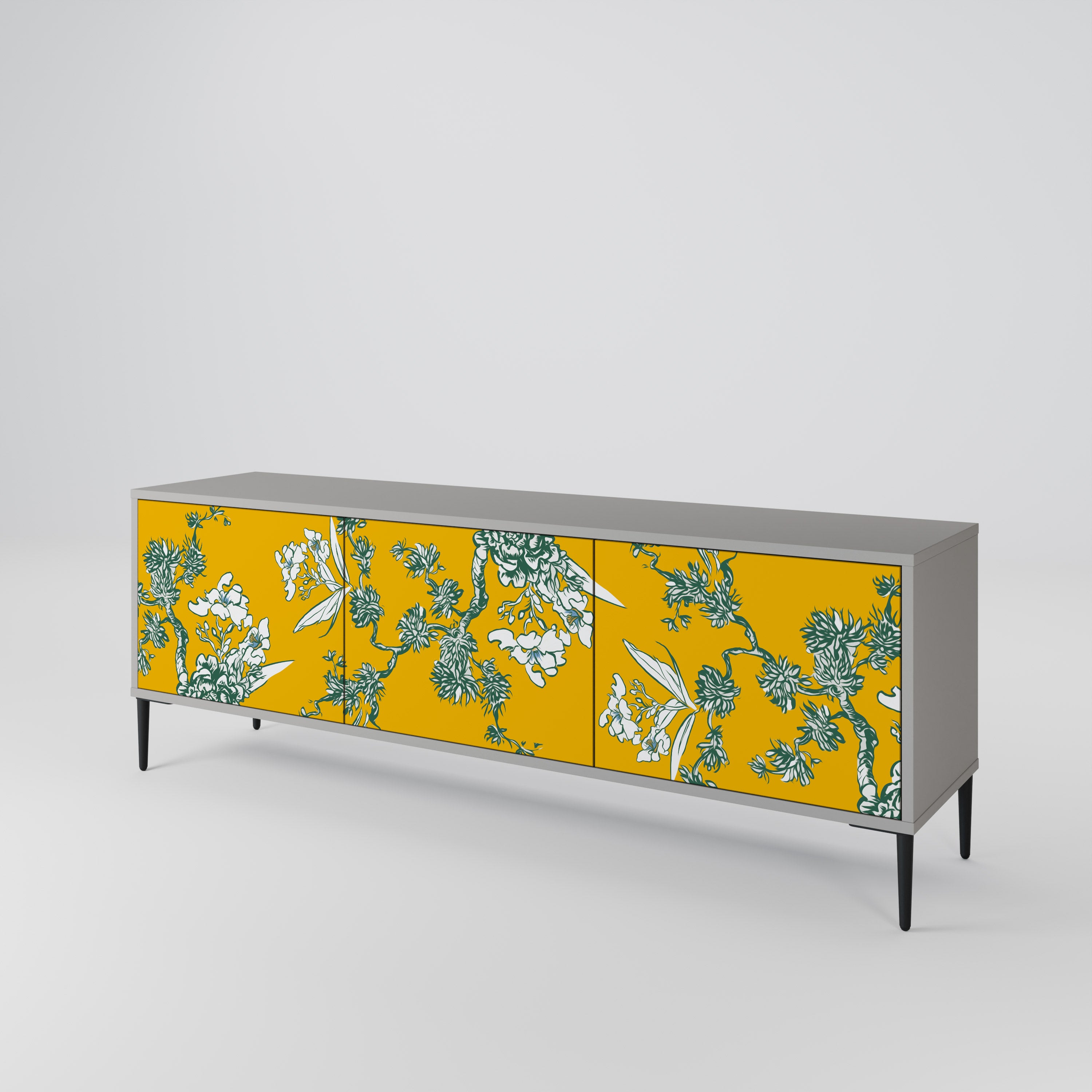 YELLOW CHINOISERIE Mueble de TV de 3 Puertas