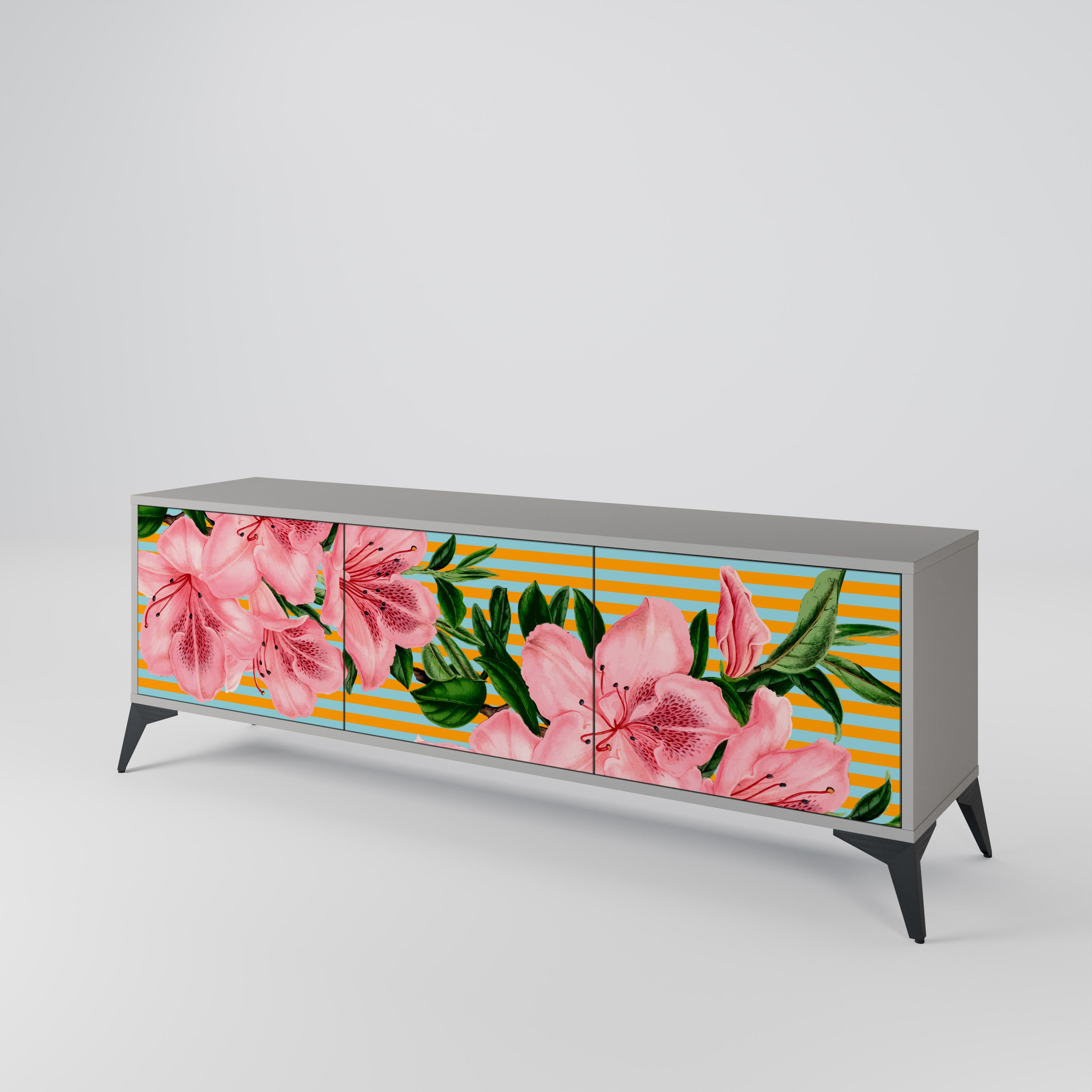 FRAGILE BEAUTY Mueble de TV de 3 Puertas