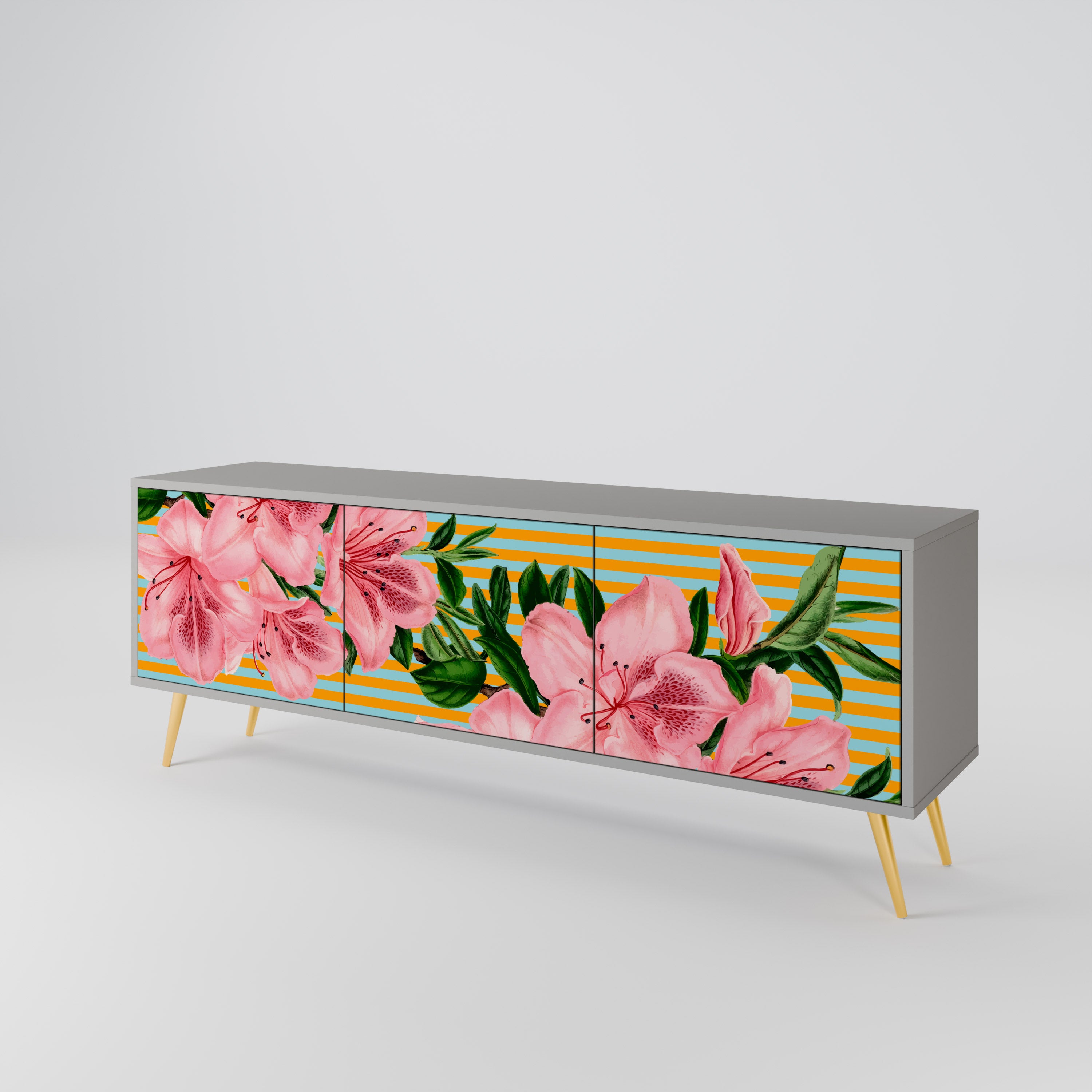 FRAGILE BEAUTY Mueble de TV de 3 Puertas