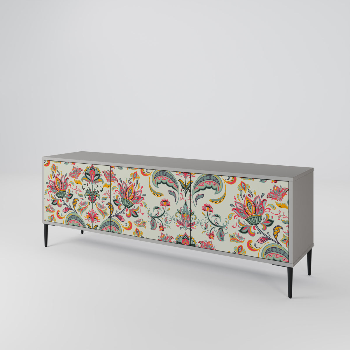 ORGANIC FOLKLORE 3-Door TV Cabinet