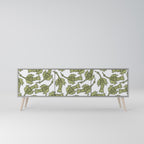 SEEDLING SONGBIRD 3-Door TV Stand in Grey Finish