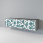 WATERSPOUT SONGIBIRD Mueble de TV de 3 Puertas en Acabado Gris