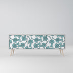 WATERSPOUT SONGIBIRD Mueble de TV de 3 Puertas en Acabado Gris