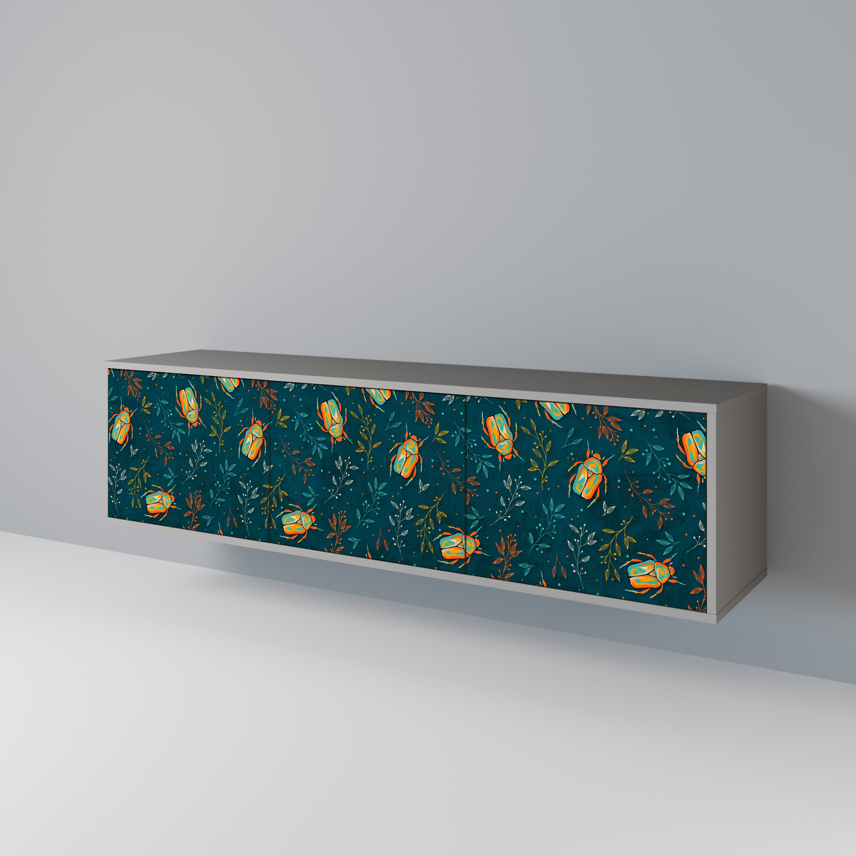 AUTUMN INSECTS Mueble de TV de 3 Puertas