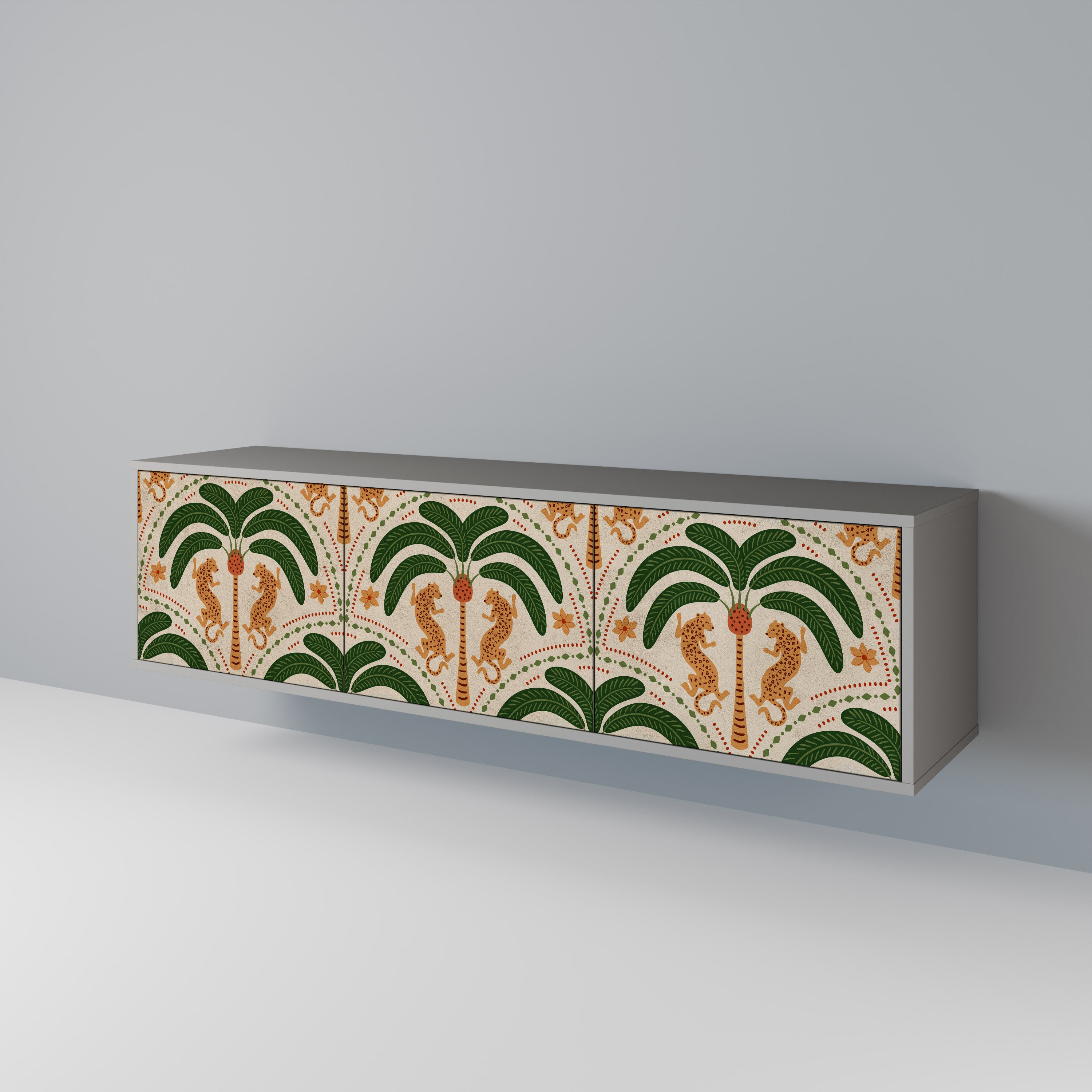 DANCING PREDATORS Mueble de TV de 3 Puertas