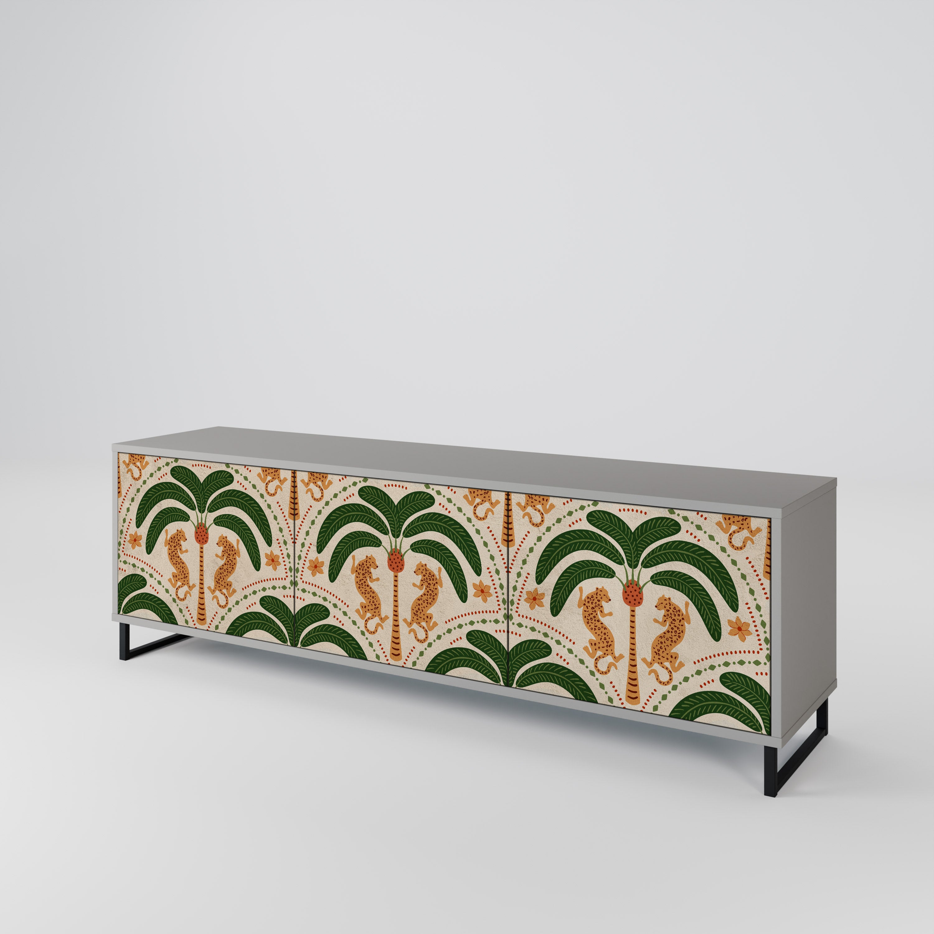 DANCING PREDATORS Mueble de TV de 3 Puertas