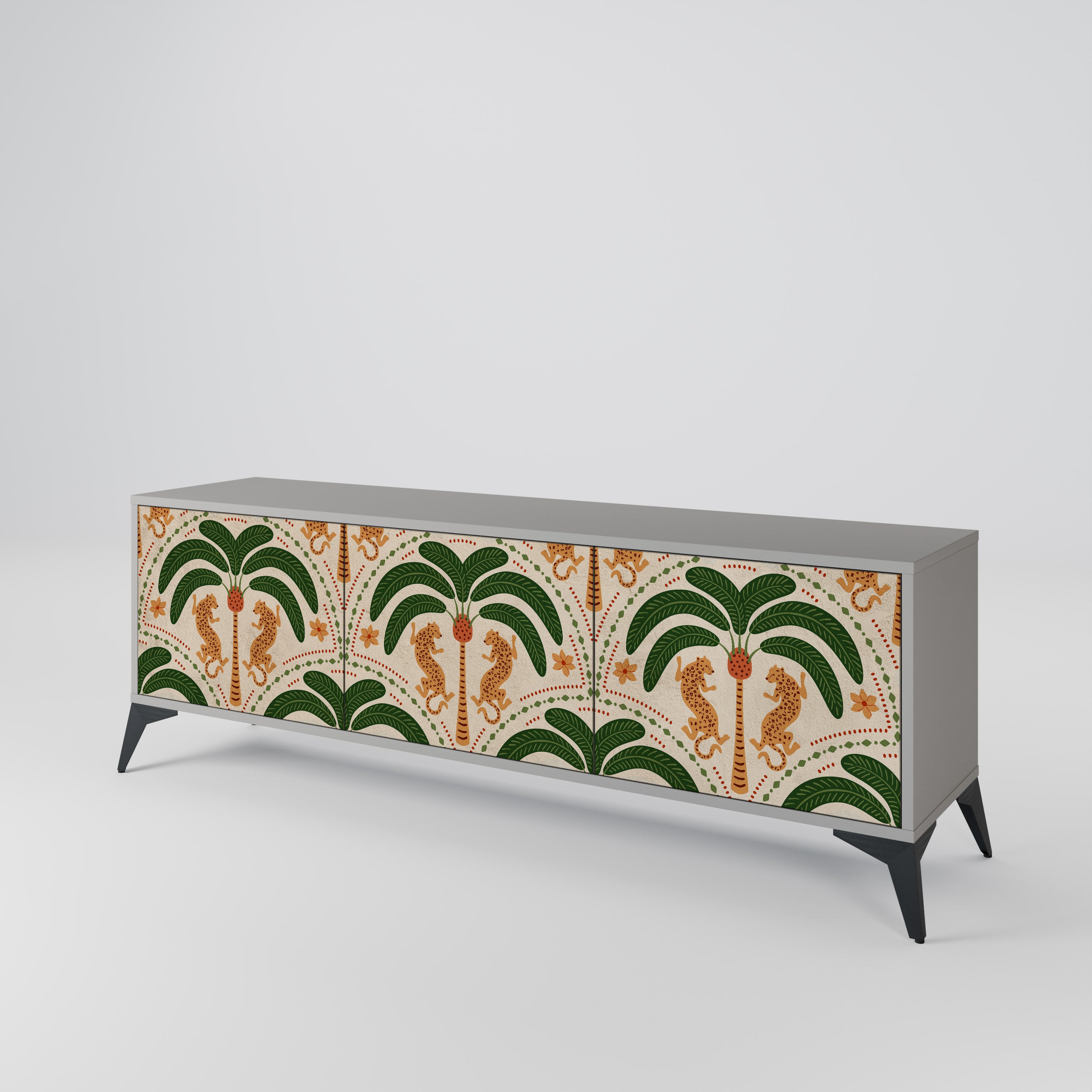 DANCING PREDATORS Mueble de TV de 3 Puertas