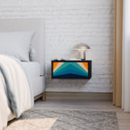 PRISM CONCUSSION Nightstand in Black Finish