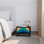 PRISM CONCUSSION Nightstand in Black Finish