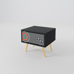 SPECTRA SHOWCASE Nightstand in Black Finish