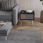 SPECTRA SHOWCASE Nightstand in Black Finish