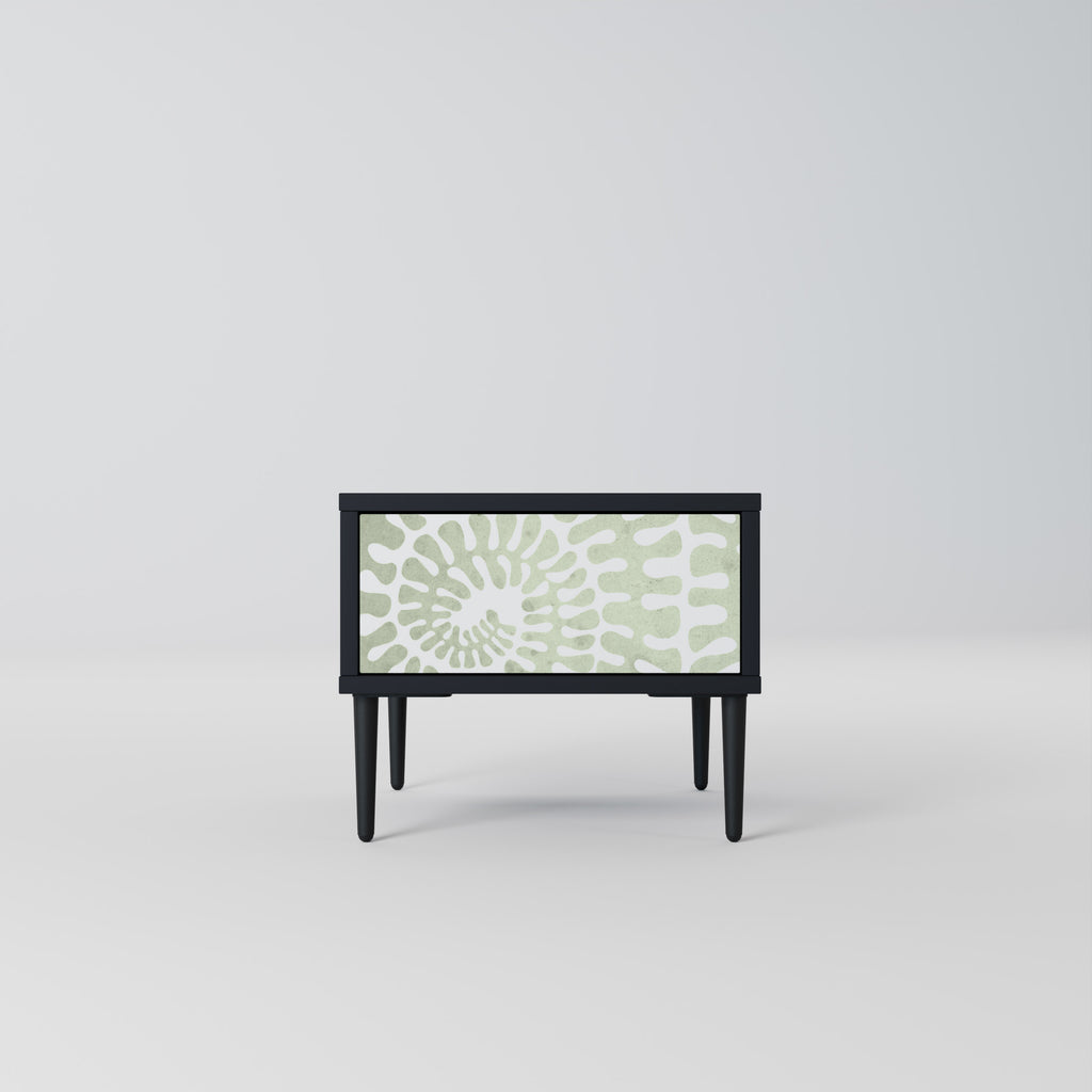 HELIX DANCE Nightstand in Black Finish