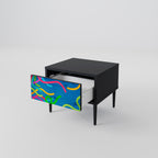 STREAMER TANGLE Nightstand in Black Finish