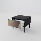 BEIGE GEOMETRY Nightstand