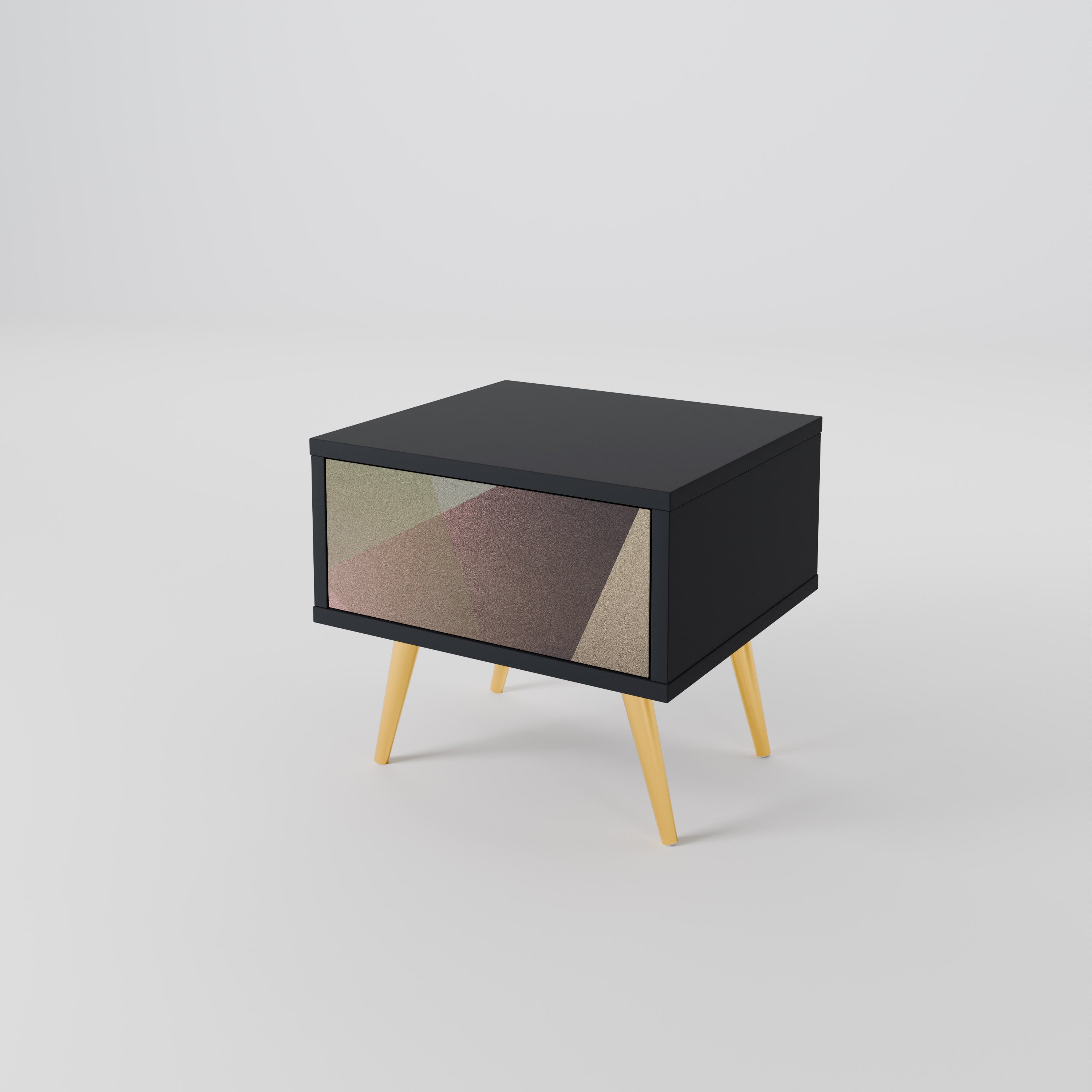 BEIGE GEOMETRY Nightstand