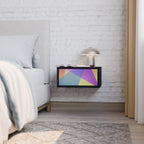 BRIGHT GEOMETRY Nightstand in Black Finish