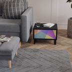 BRIGHT GEOMETRY Nightstand in Black Finish