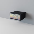MOSAIC OF COLORS Nightstand in Black Finish