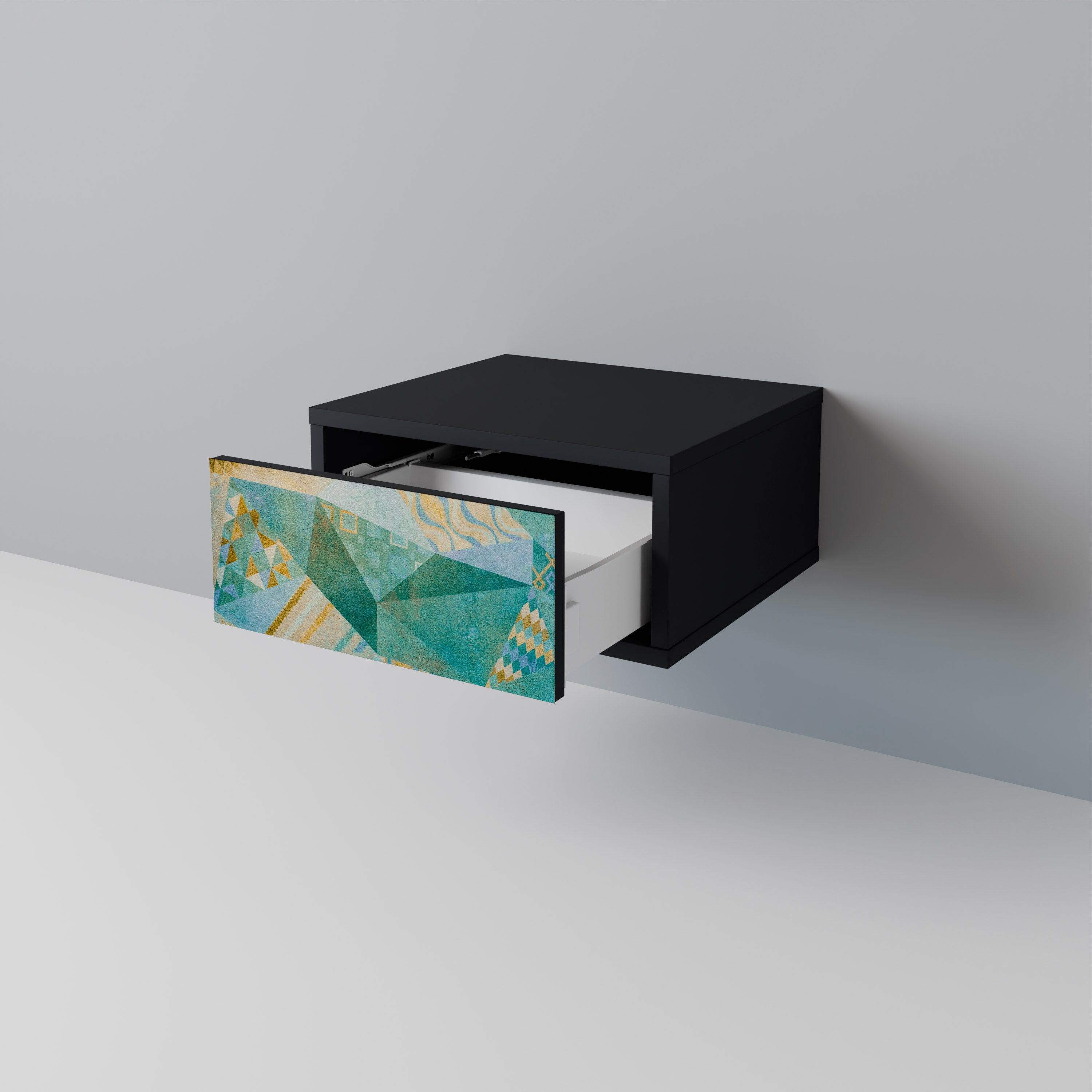 SPECTRUM SPLENDOR Nightstand in Black Finish