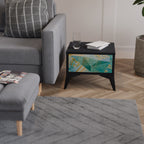 SPECTRUM SPLENDOR Mesita de Noche en Acabado Negro