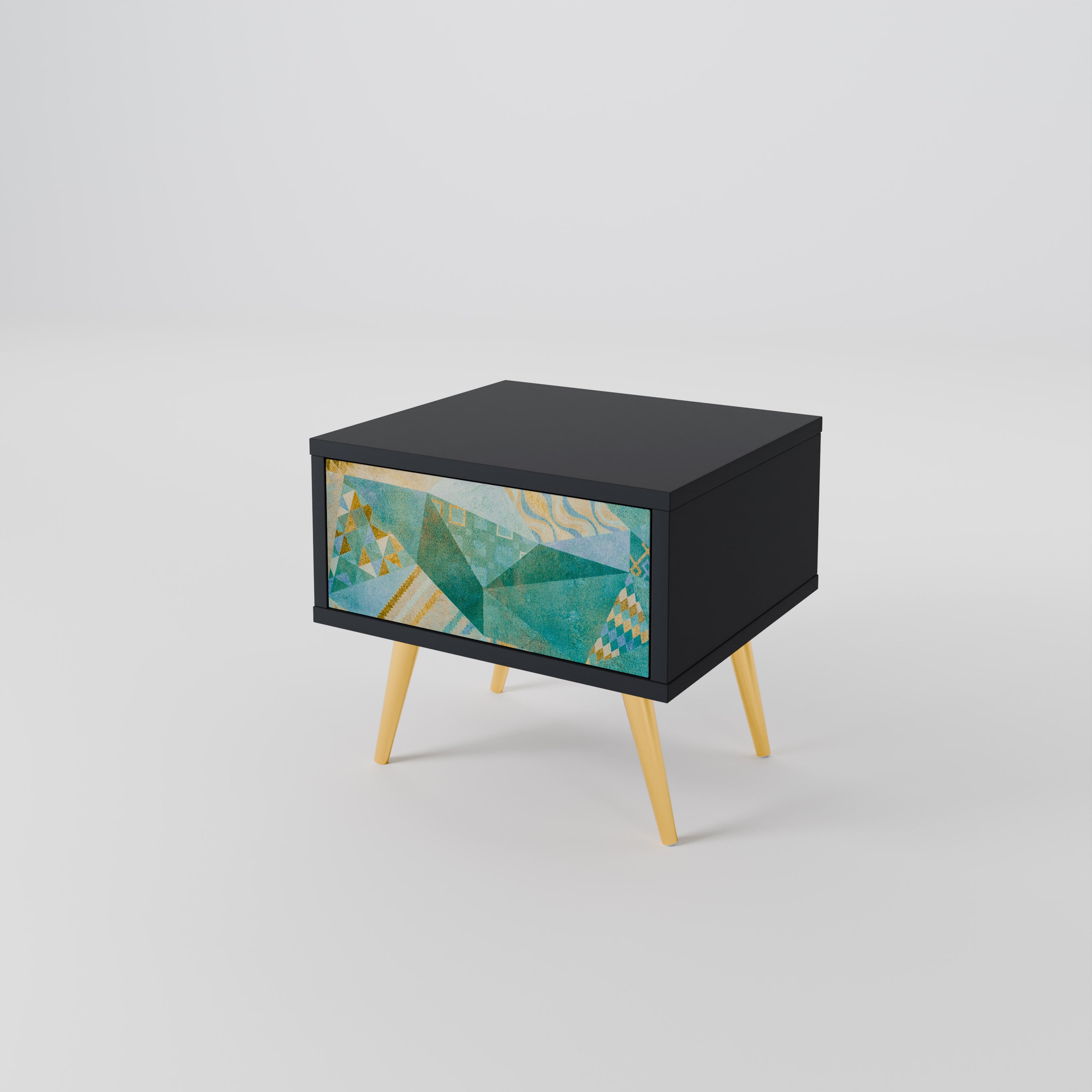 SPECTRUM SPLENDOR Nightstand in Black Finish