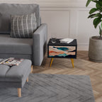 ABSTRACT LANDSCAPE Mesita de Noche