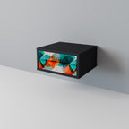 CIRCULAR RHAPSODY Mesita de Noche en Acabado Negro