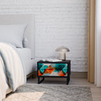 CIRCULAR RHAPSODY Mesita de Noche en Acabado Negro