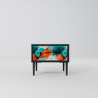 CIRCULAR RHAPSODY Mesita de Noche en Acabado Negro