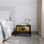 PIERCING SHARPNESS Mesita de Noche en Acabado Negro