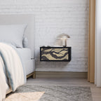 UNIFIED FRAGMENTS Mesita de Noche en Acabado Negro