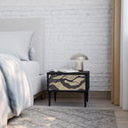 UNIFIED FRAGMENTS Mesita de Noche en Acabado Negro