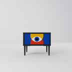 GEOMETRIC EYES Mesita de Noche