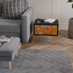 STRENGTHENING RELATION Mesita de Noche en Acabado Negro