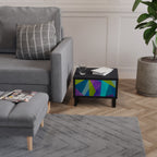 COLD SHOWCASE Mesita de Noche en Acabado Negro