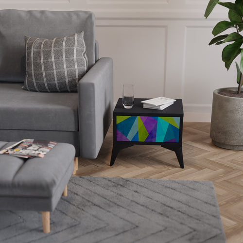 COLD SHOWCASE Mesita de Noche en Acabado Negro