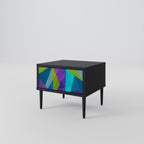 COLD SHOWCASE Mesita de Noche en Acabado Negro