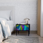 COLD SHOWCASE Mesita de Noche en Acabado Negro