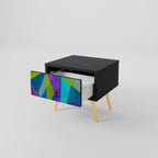 COLD SHOWCASE Mesita de Noche en Acabado Negro