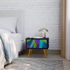 COLD SHOWCASE Mesita de Noche en Acabado Negro