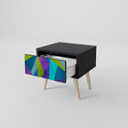 COLD SHOWCASE Mesita de Noche en Acabado Negro