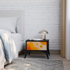 ORANGE ARRANGEMENT Mesita de Noche en Acabado Negro