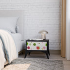 COLORFUL COSMOS Mesita de Noche en Acabado Negro