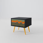 SIMPLE SOLUTIONS Mesita de Noche en Acabado Negro