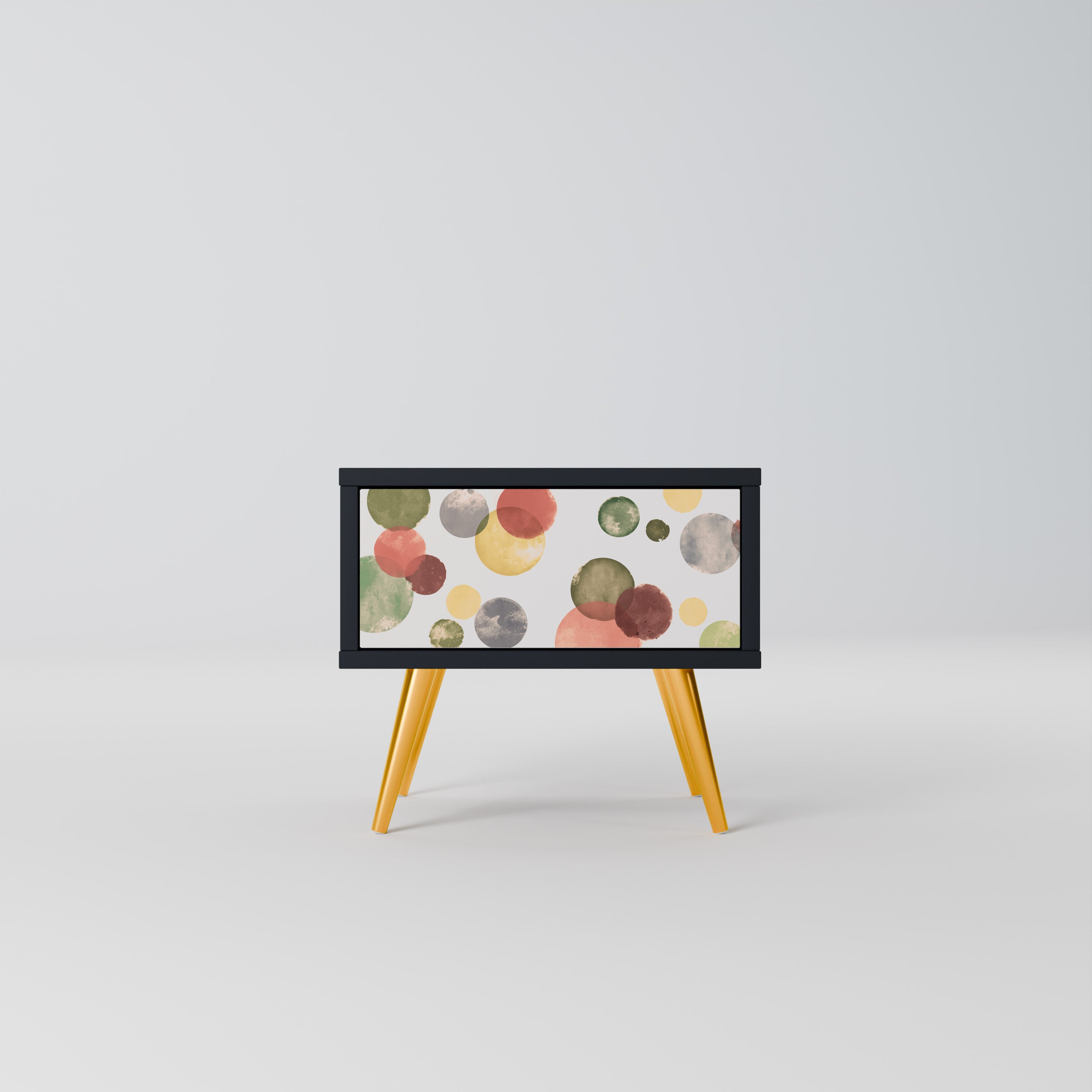 FLEETING HAPPINESS Nightstand in Black Finish