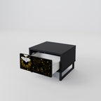 STELLAR CONSTELLATIONS Mesita de Noche en Acabado Negro