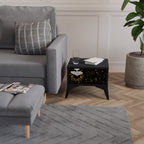 STELLAR CONSTELLATIONS Mesita de Noche en Acabado Negro