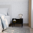 STELLAR CONSTELLATIONS Mesita de Noche en Acabado Negro