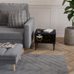 STELLAR CONSTELLATIONS Mesita de Noche en Acabado Negro