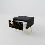 STELLAR CONSTELLATIONS Mesita de Noche en Acabado Negro